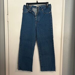 Levi’s Ribcage Straight Ankle Blue Denim Jeans